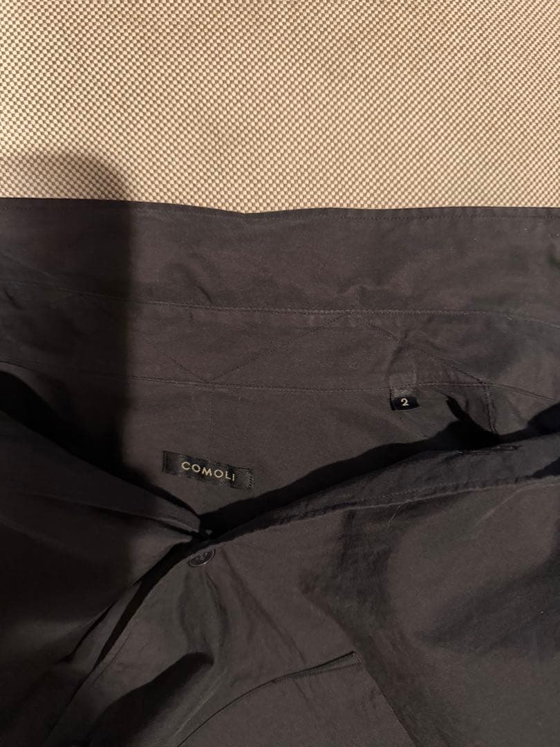 本店限定 COMOLI コモリシャツ ブラック サイズ2 旧型