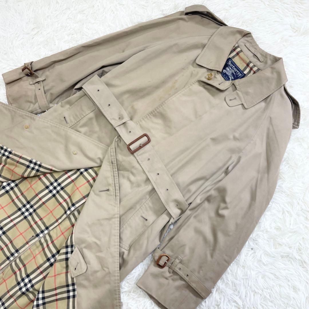【もも 】Burberrys バーバリー トレンチコート ノバチェック