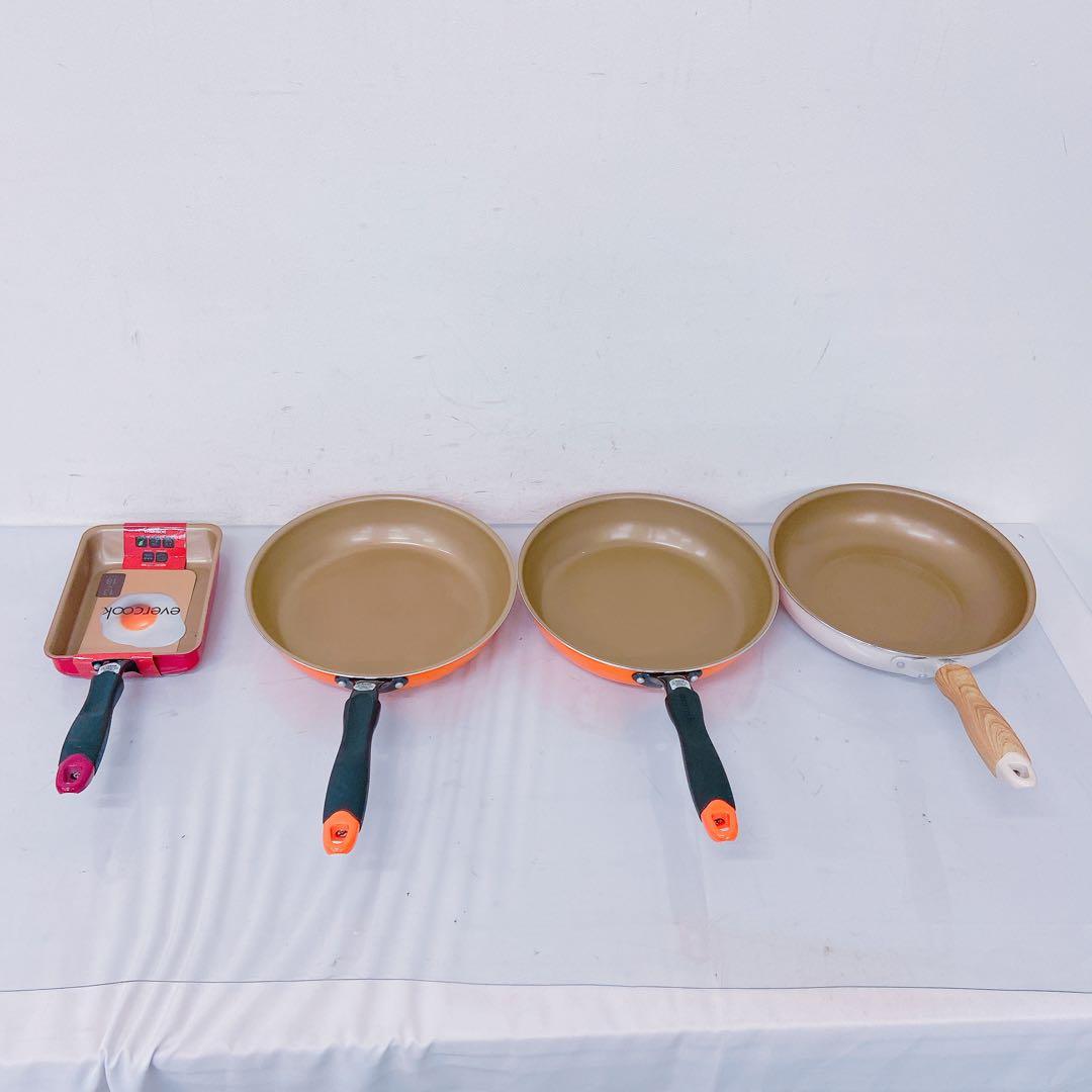 5FM16 evercook エバークック フライパン 4点セット 調理器具