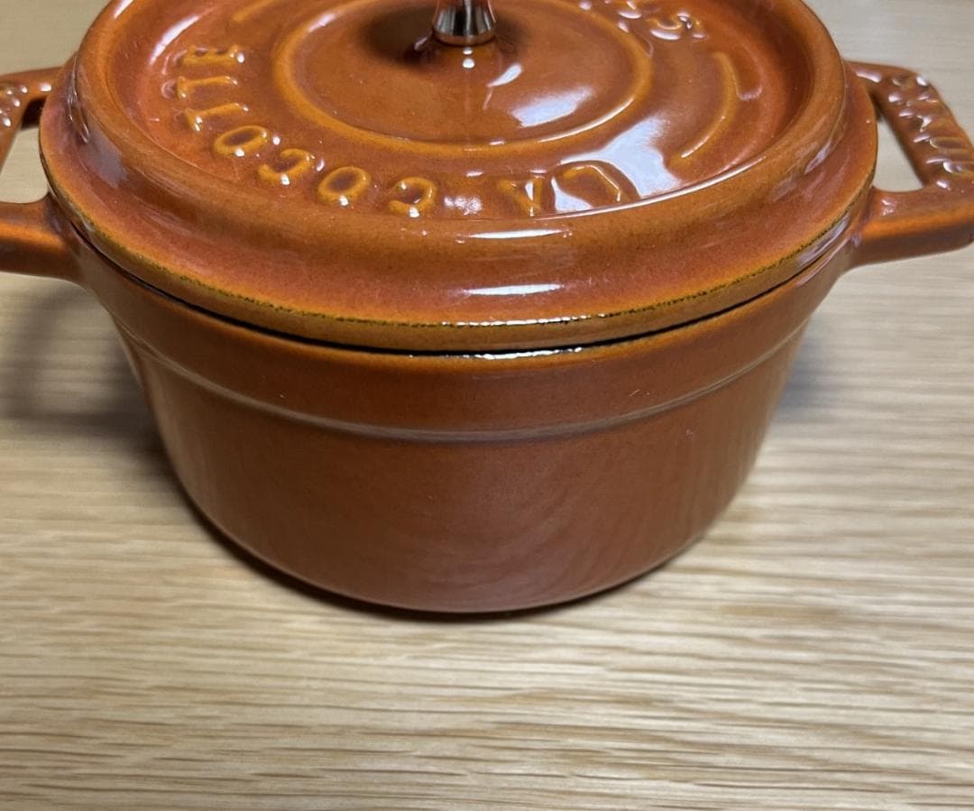 4/25まで【正規品】STAUB ココットラウンド10cm シナモン 1個　送B