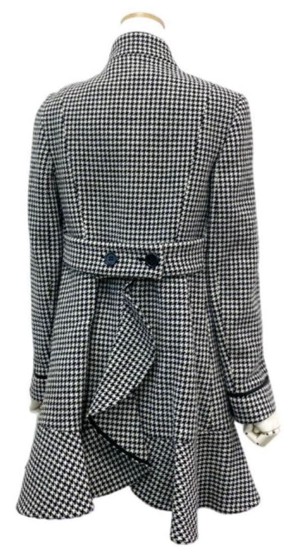 RED VARENTINO スタンドカラーコート　千鳥格子