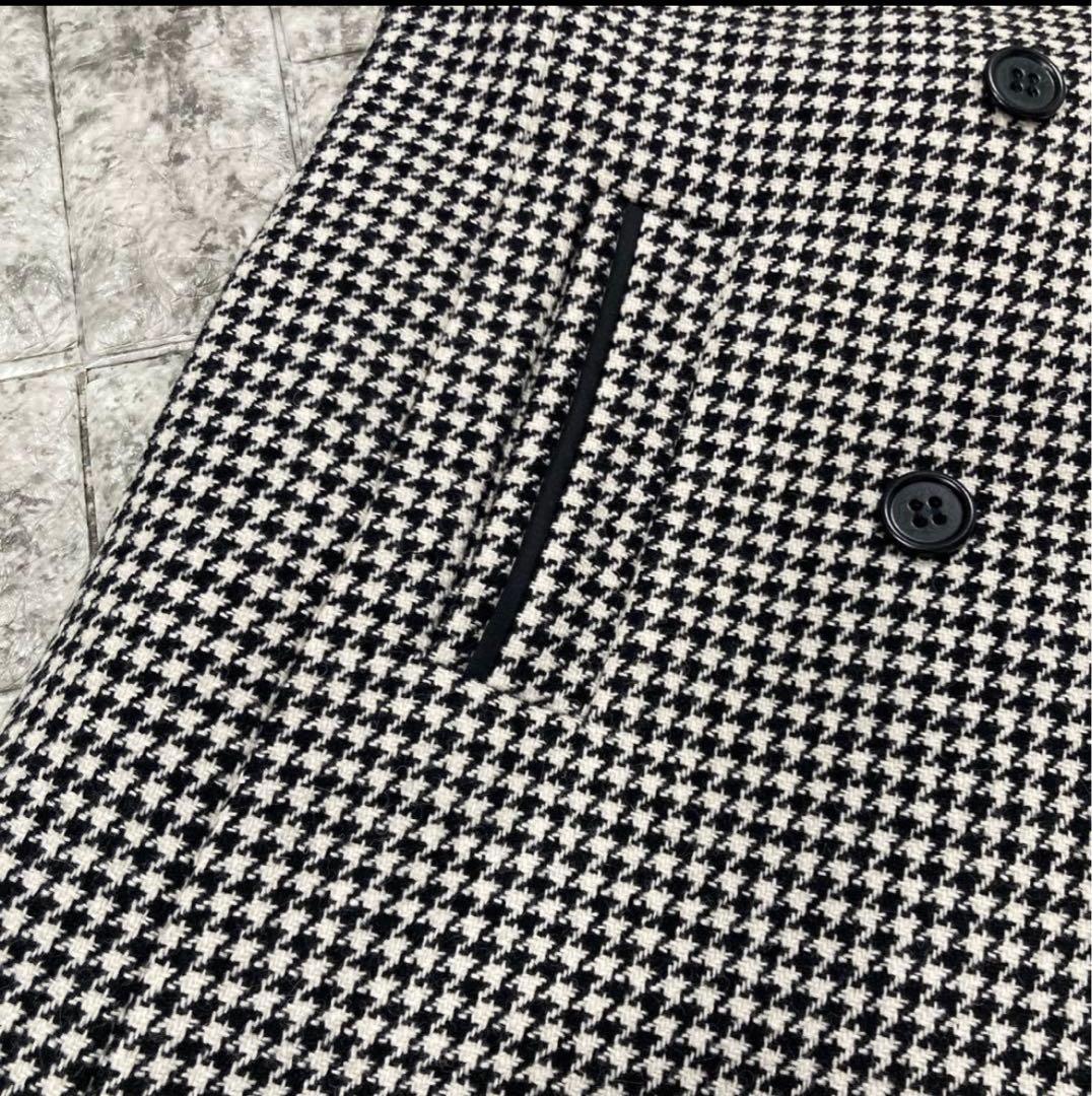 RED VARENTINO スタンドカラーコート　千鳥格子