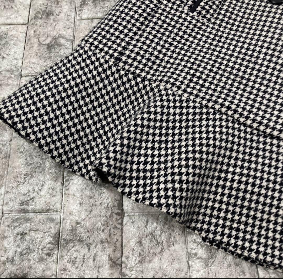 RED VARENTINO スタンドカラーコート　千鳥格子