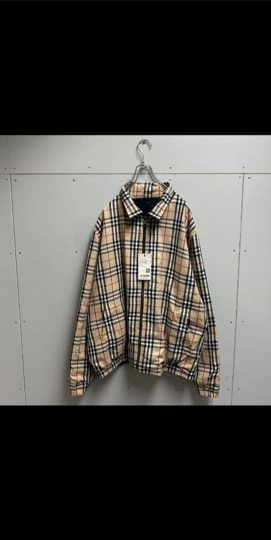 Burberry チェック柄オーバーサイズジャケット
