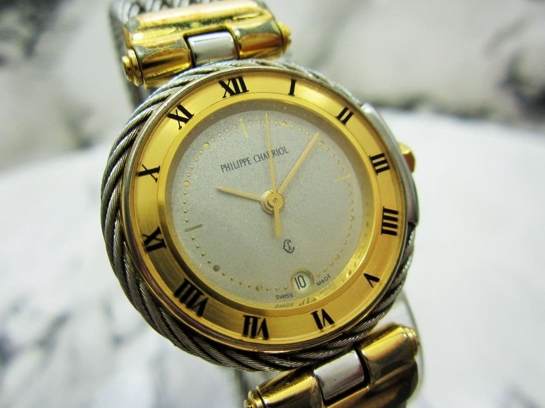 PHILIPPE CHARRIOL 腕時計 アナログ ゴールド/シルバー
