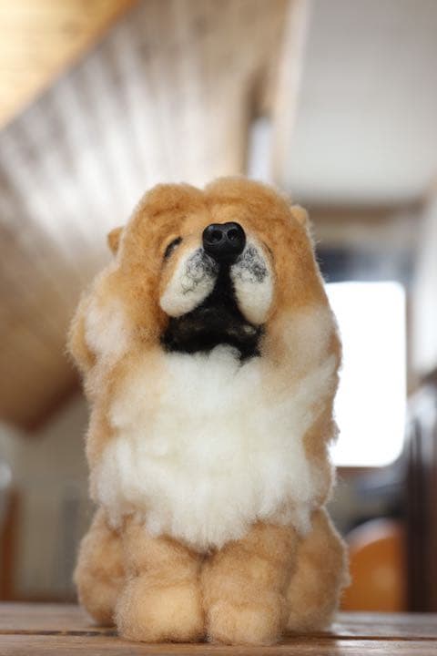 羊毛フェルト　チャウチャウ