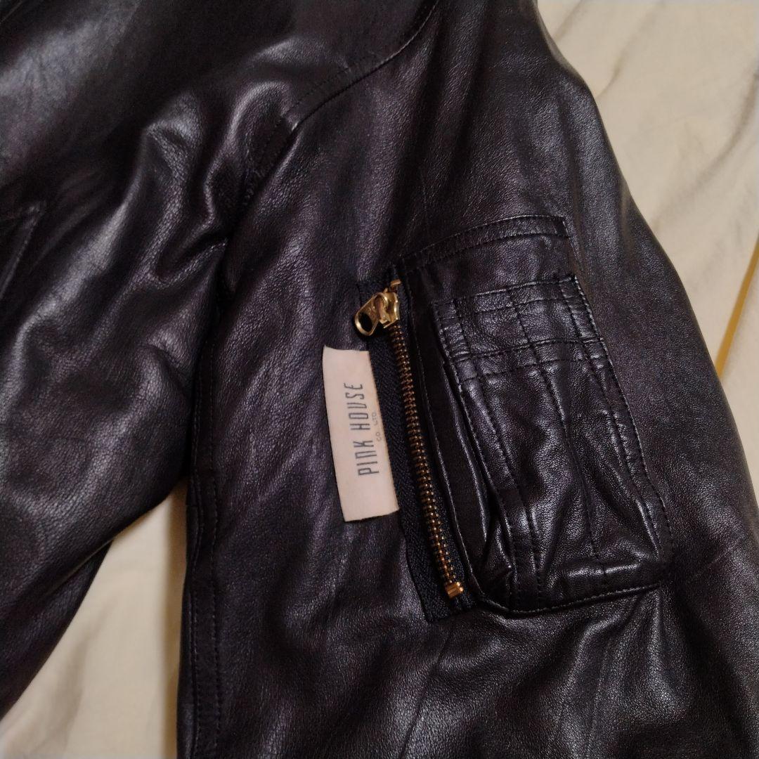 ♡ PINK HOUSE レザージャケット 革ジャン ブルゾン アウター ♡