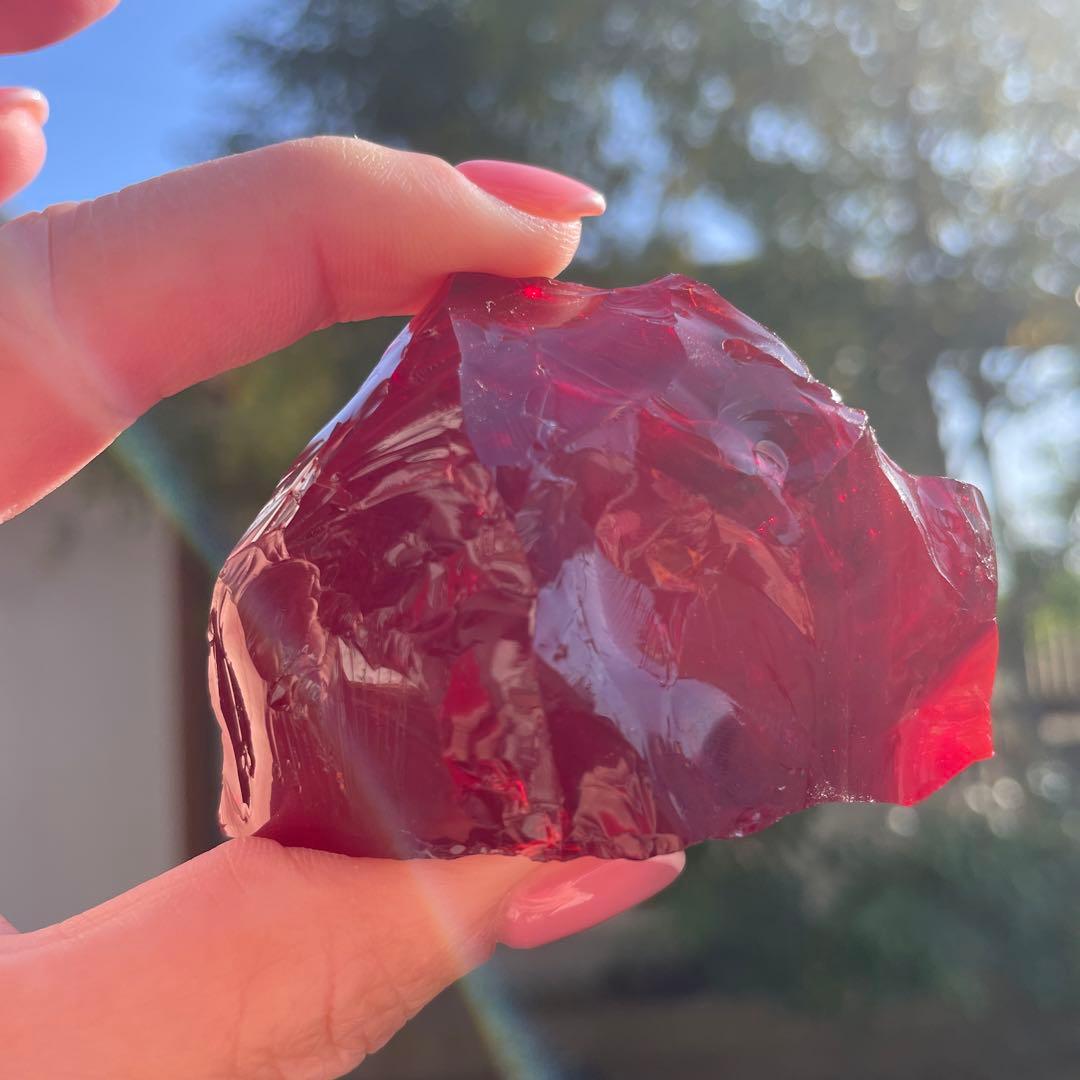 お値下げ　アンダラクリスタル　希少レッド　177g