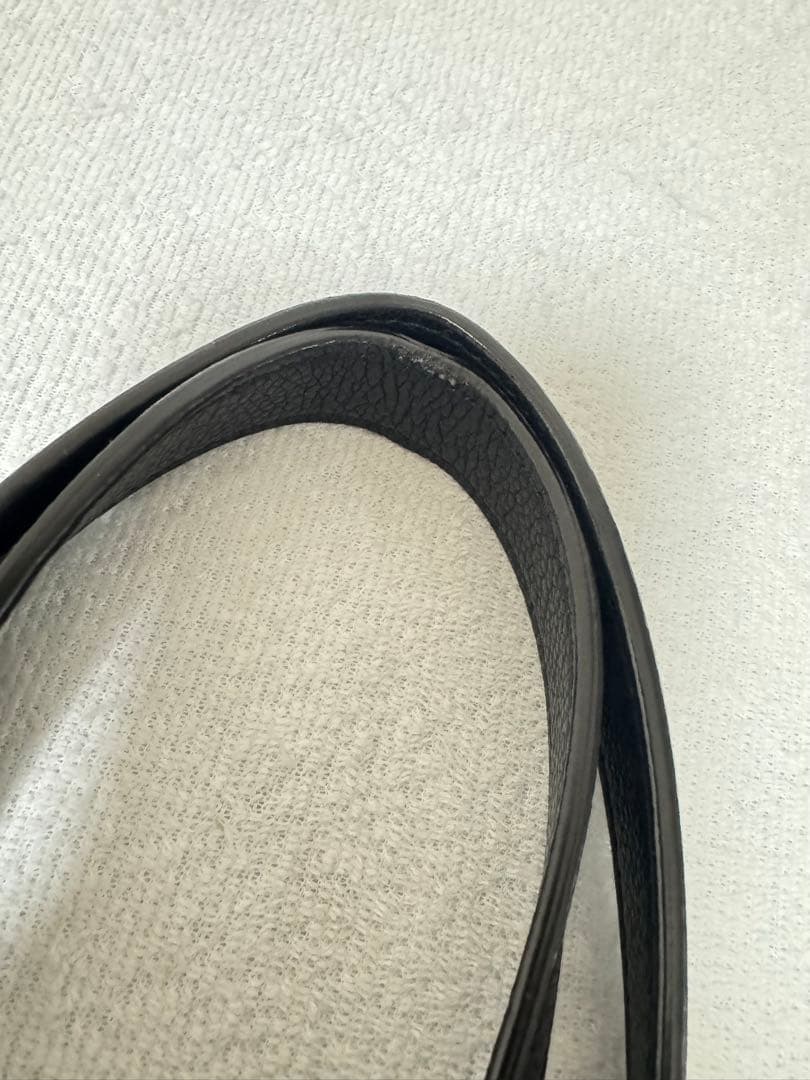 〈ミルキーバー〉SAINT LAURENT ブラックトートバッグポーチ付き