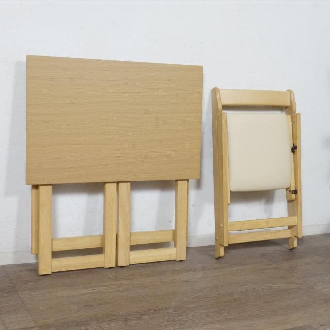 送料無料【新品】折りたたみ デスク ＆ チェア 2点セット　コンパクト