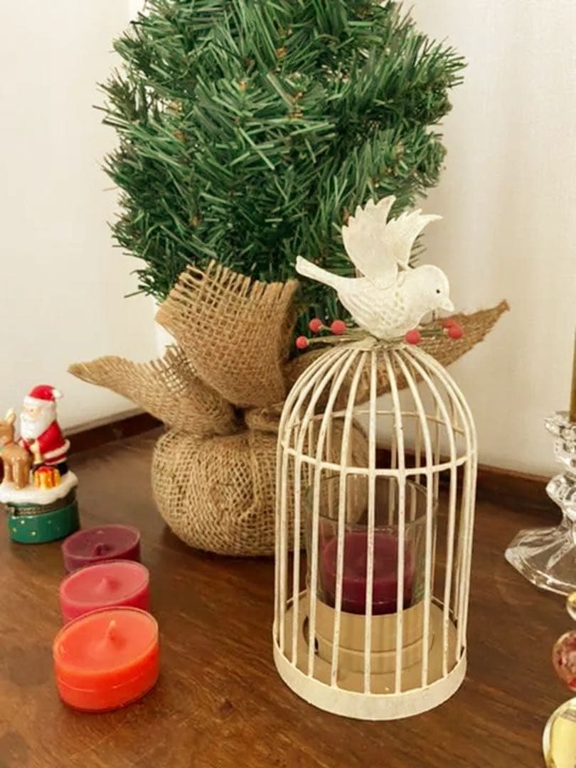 クリスマスツリー キャンドル　ガーラント　オーナメント　オブジェ