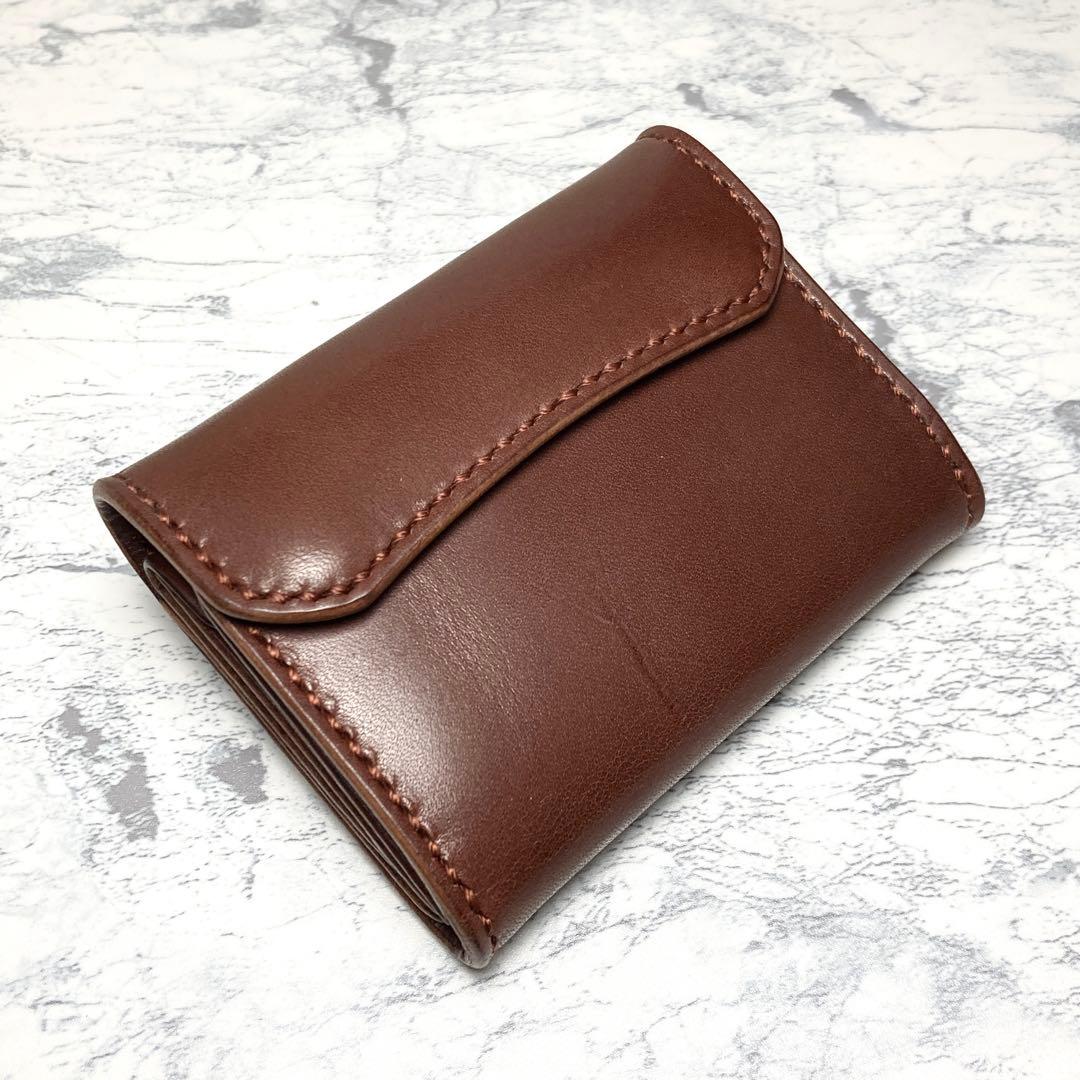 本革 コンパクト財布 栃木レザー 三つ折り財布 ミニ財布 メンズ レディース