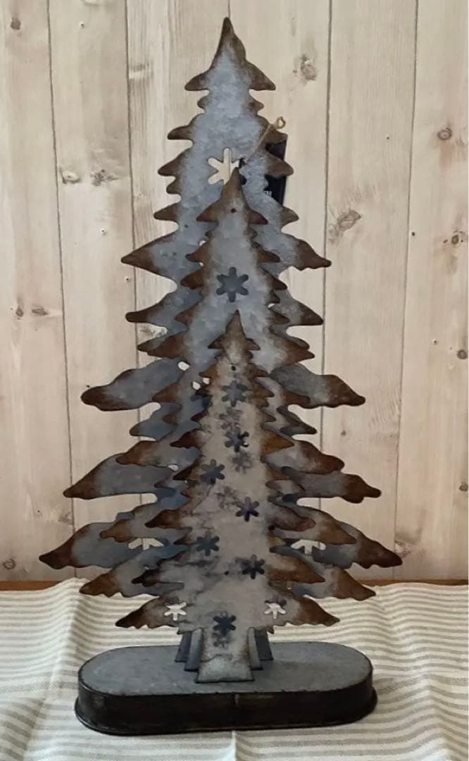 クリスマスツリー　ブリキ　希少！