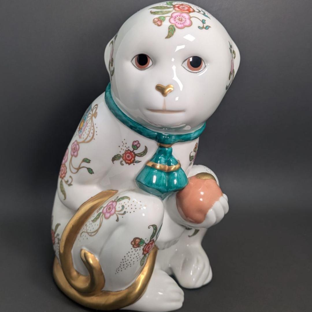 1988年 日本製 フランクリンミント 帝王猿 薩摩スタイル 24金彩 不老長寿