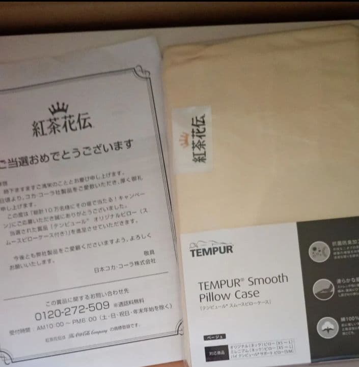 テンピュール　オリジナルピローМサイズ（スムースピローケース付き）