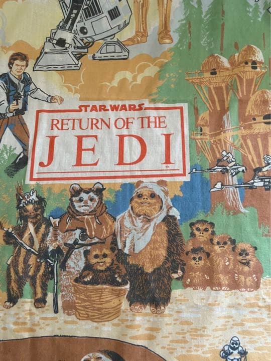 80’ ヴィンテージ　STAR WARS スターウォーズ　超大判生地　1983