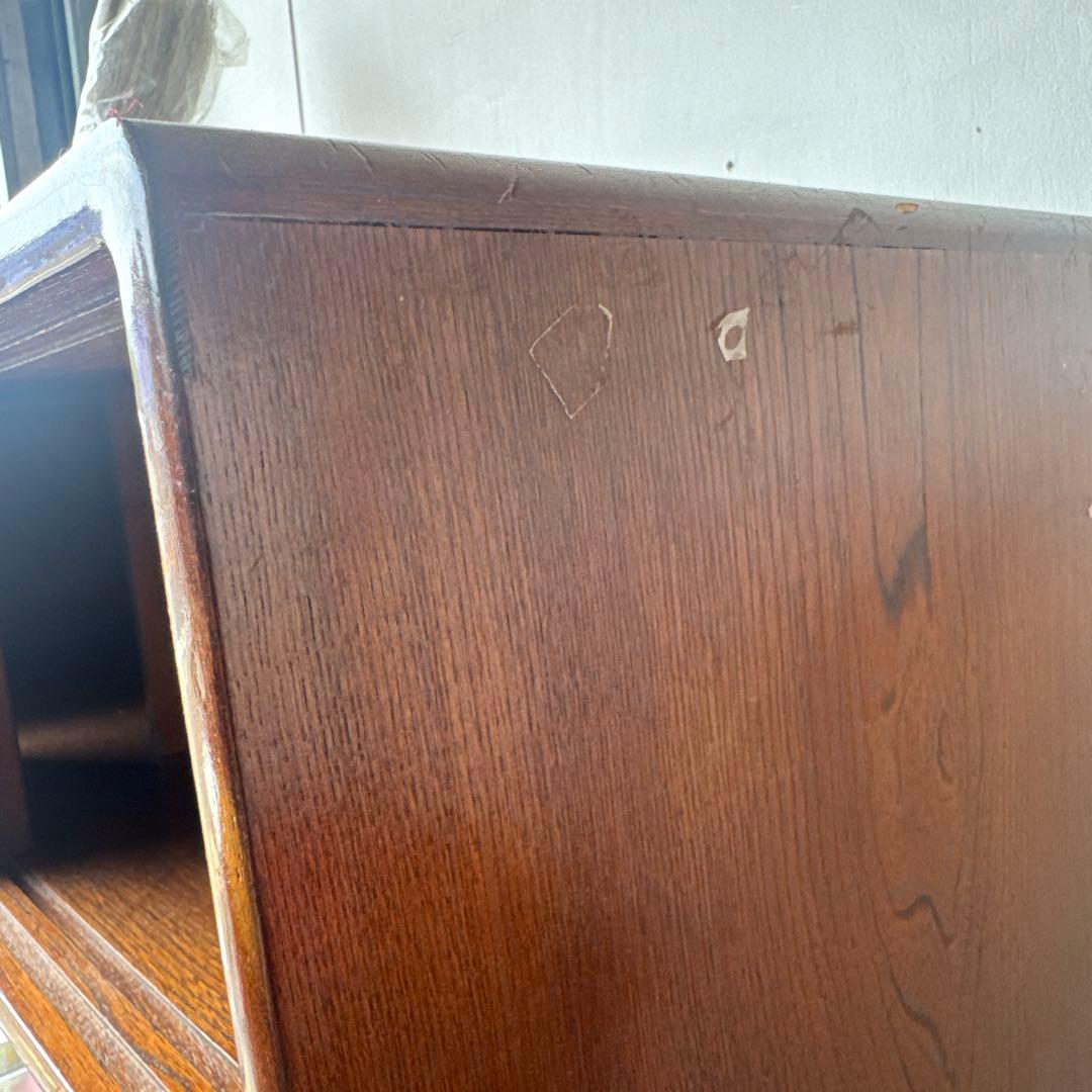 ★最終処分価格★国産　木製　違い棚　引き戸　収納棚