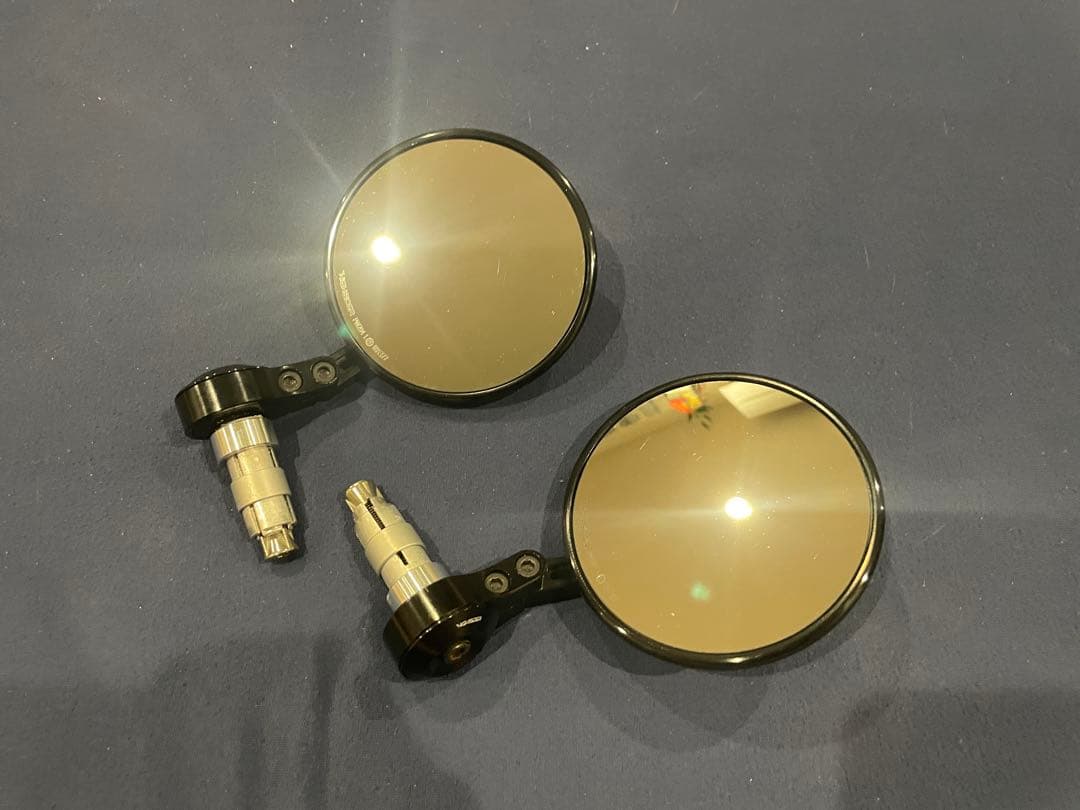 バーエンドミラー付HIGHSIDER ハイサイダー モンタナ2 ブラック 2個