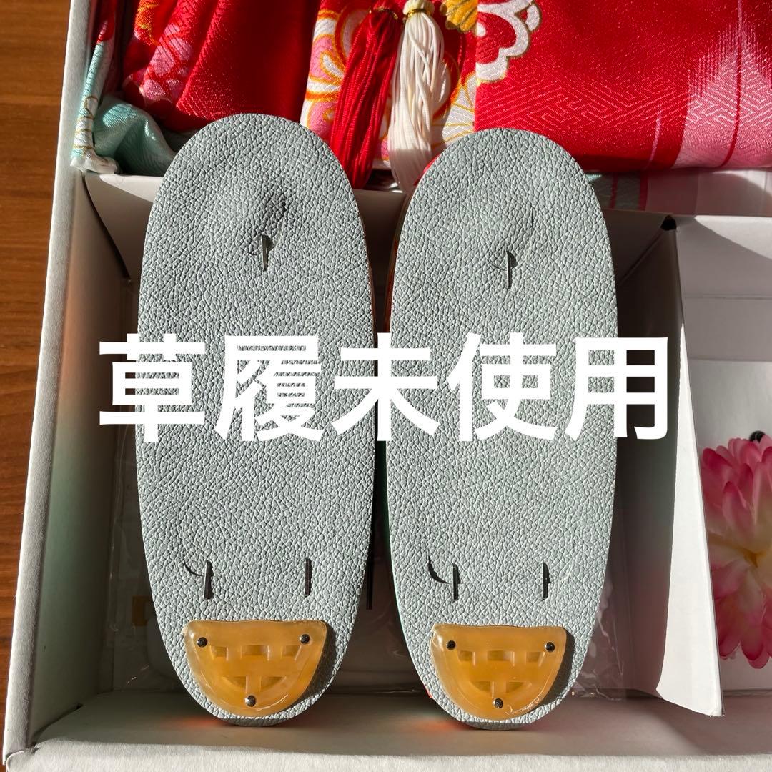 【草履風スニーカー付き】七五三 着物 3歳 被布セット　女の子　9点　キョウエツ