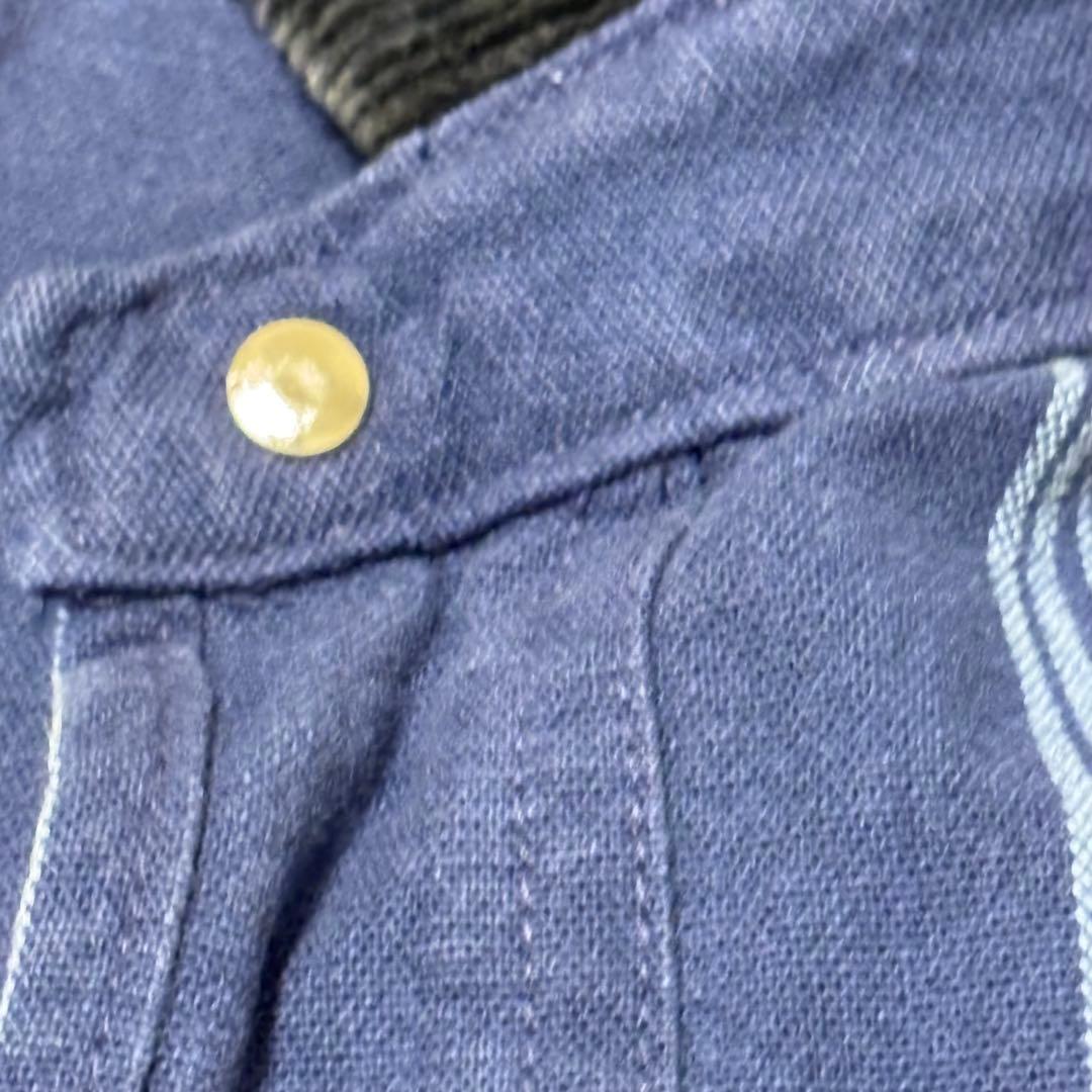 90's ポロラルフローレンUSA製デニムハンティングジャケット コーデュロイ襟