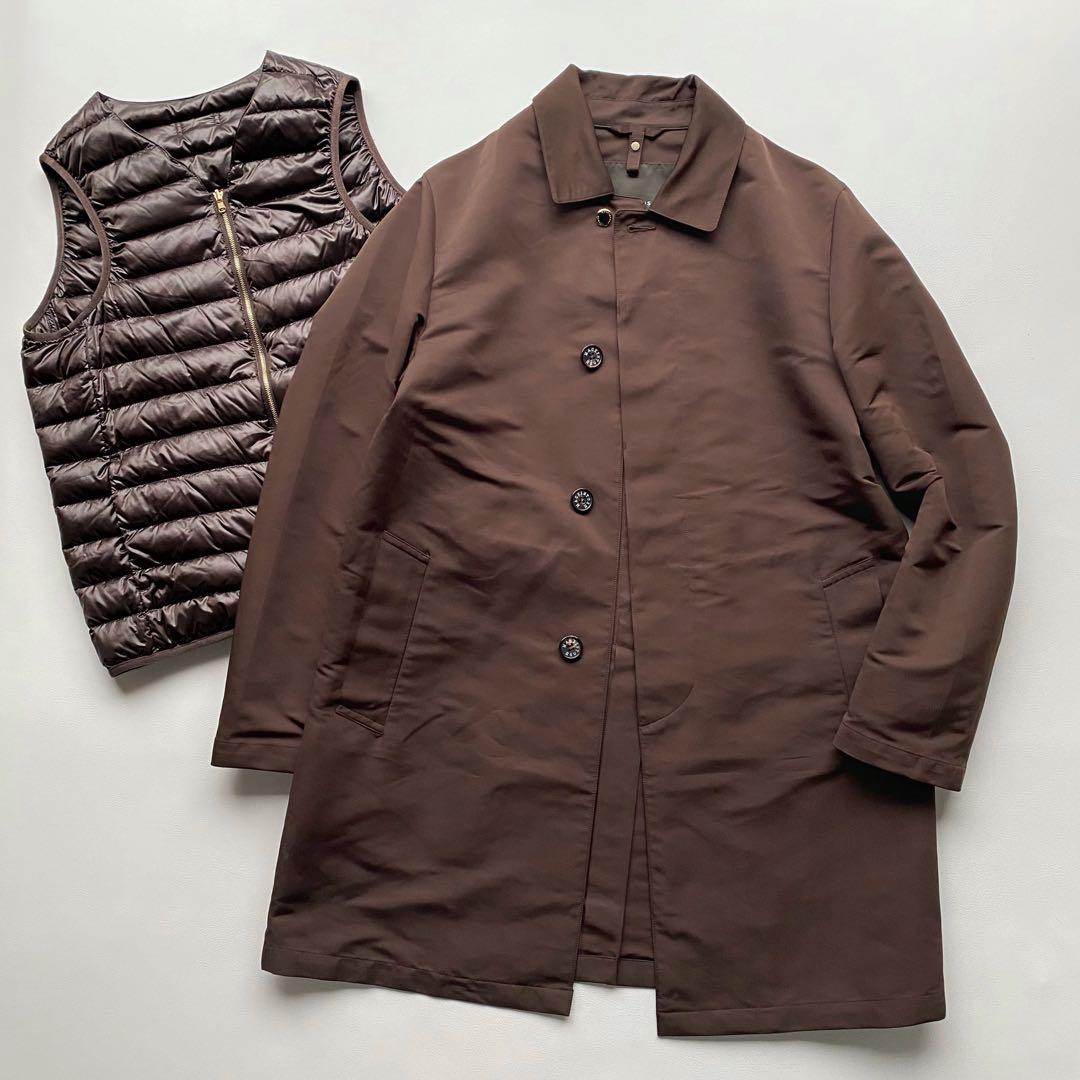 【ダウン/撥水透湿】マッキントッシュロンドン ステンカラーコート 40 茶