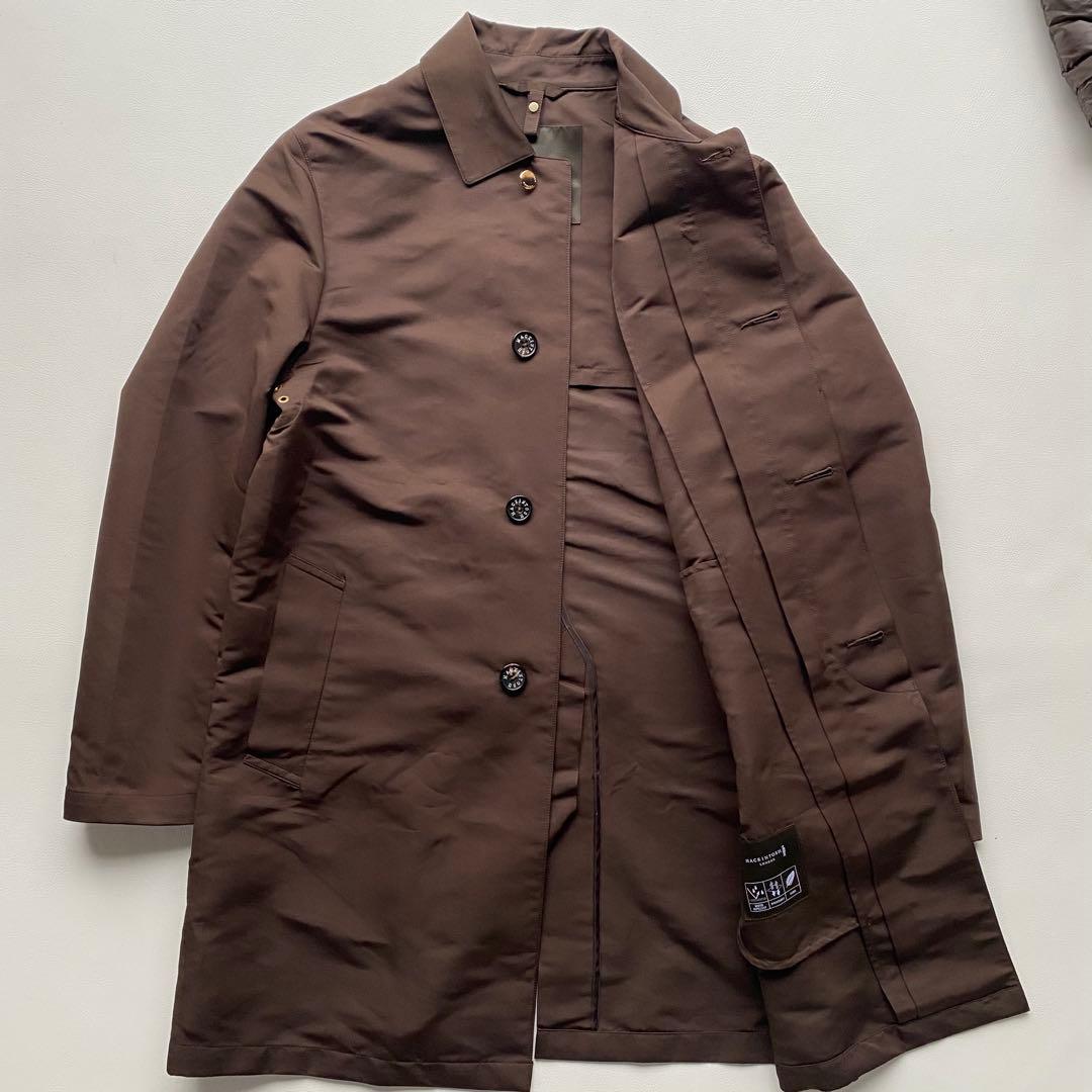 【ダウン/撥水透湿】マッキントッシュロンドン ステンカラーコート 40 茶