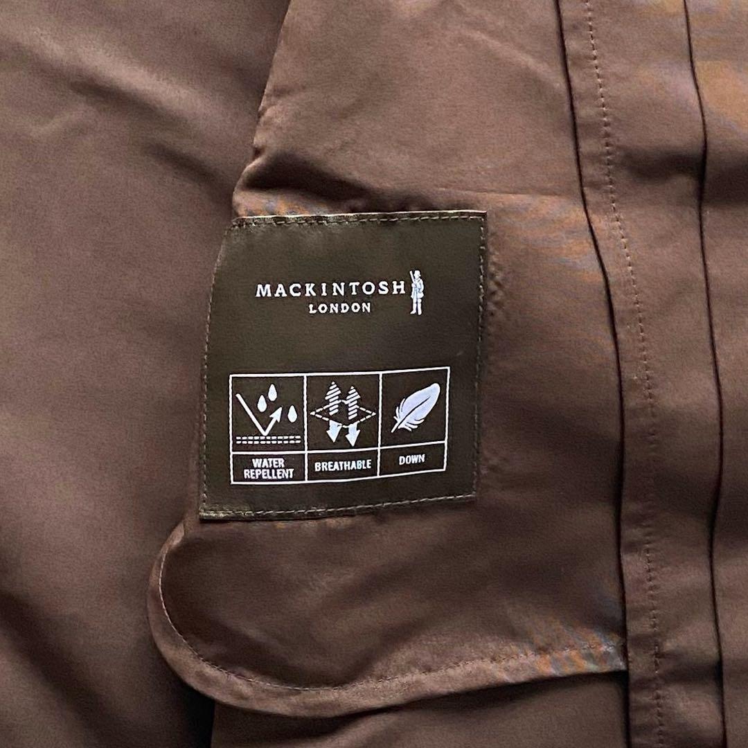 【ダウン/撥水透湿】マッキントッシュロンドン ステンカラーコート 40 茶