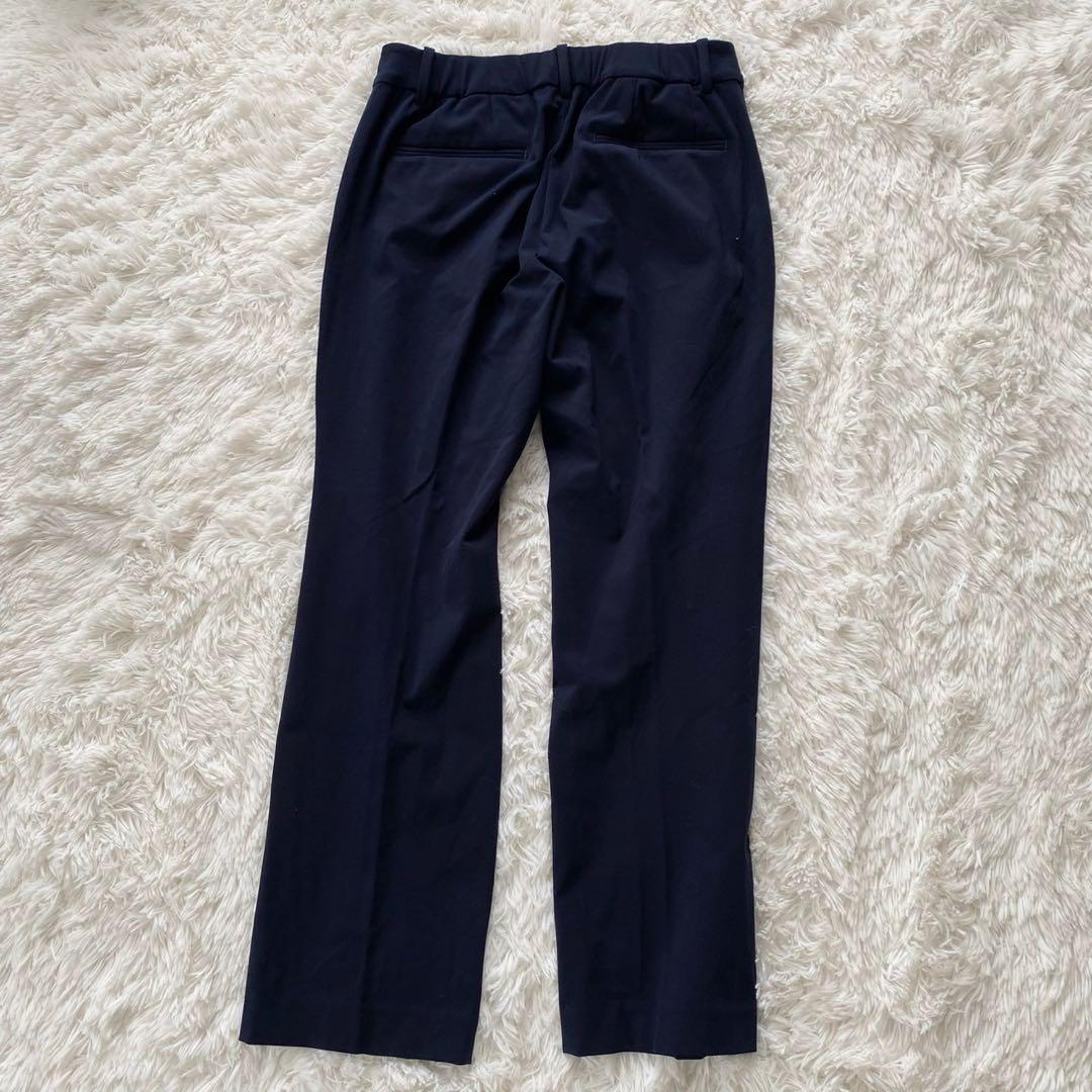 PLST セットアップ ノーカラー パンツ ビジネススーツ ネイビー Lサイズ