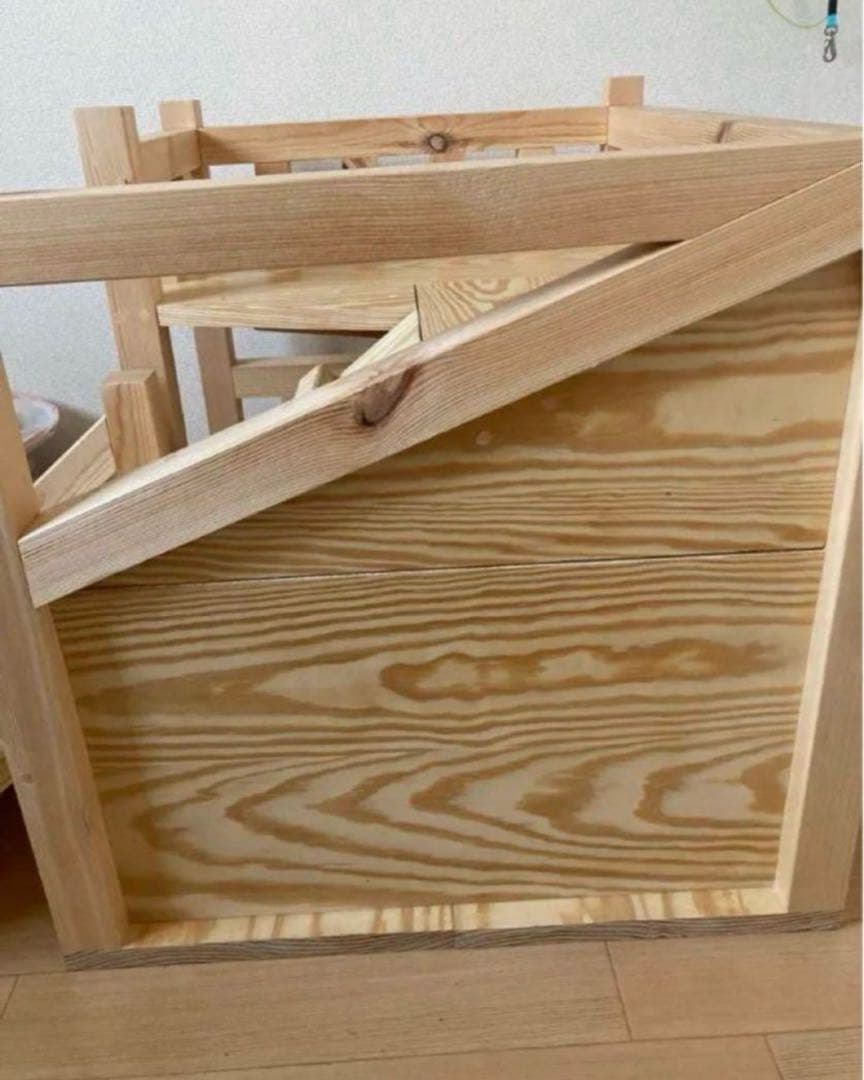 【小型犬向け】職人手作り 木製2階建てドッグハウス｜無垢材｜直接取引割引あり