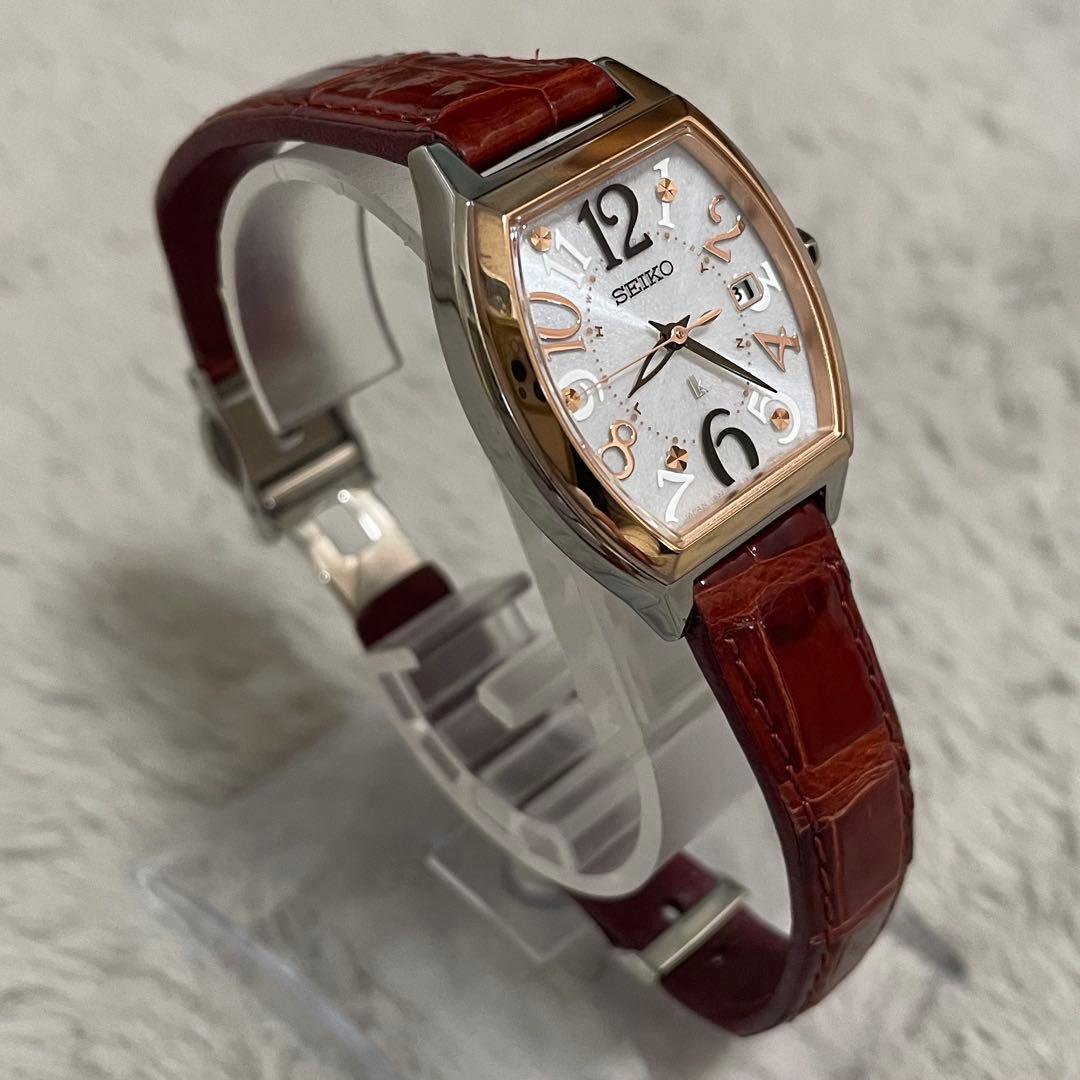【電波ソーラー　美品】SEIKO　セイコー　レディース　1B22-0BC0