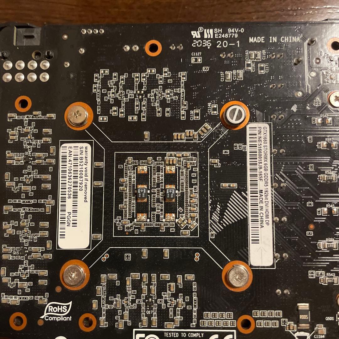 Palit GeForce GTX1660 6GB グラボ　動作確認済み