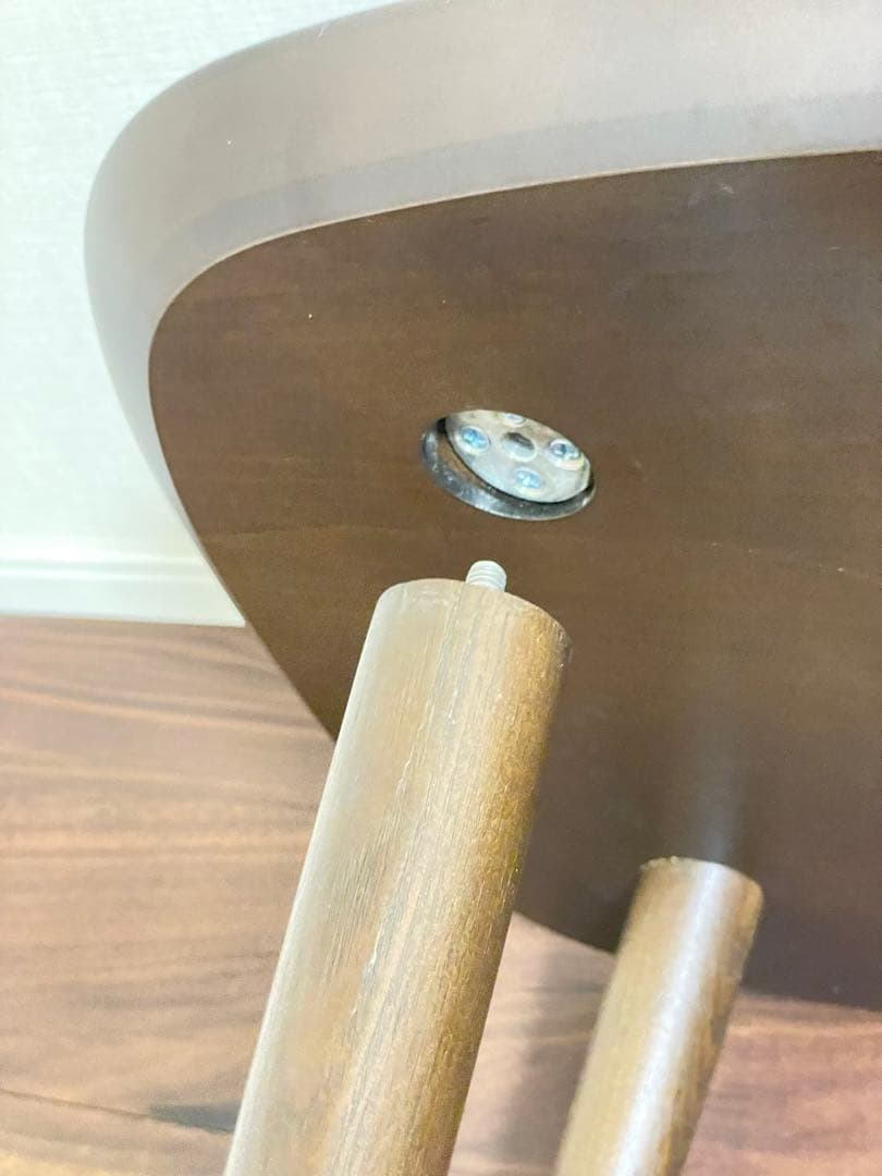 カワジュン KAWAJUN トルニオローテーブル ダークブラウン 100×40