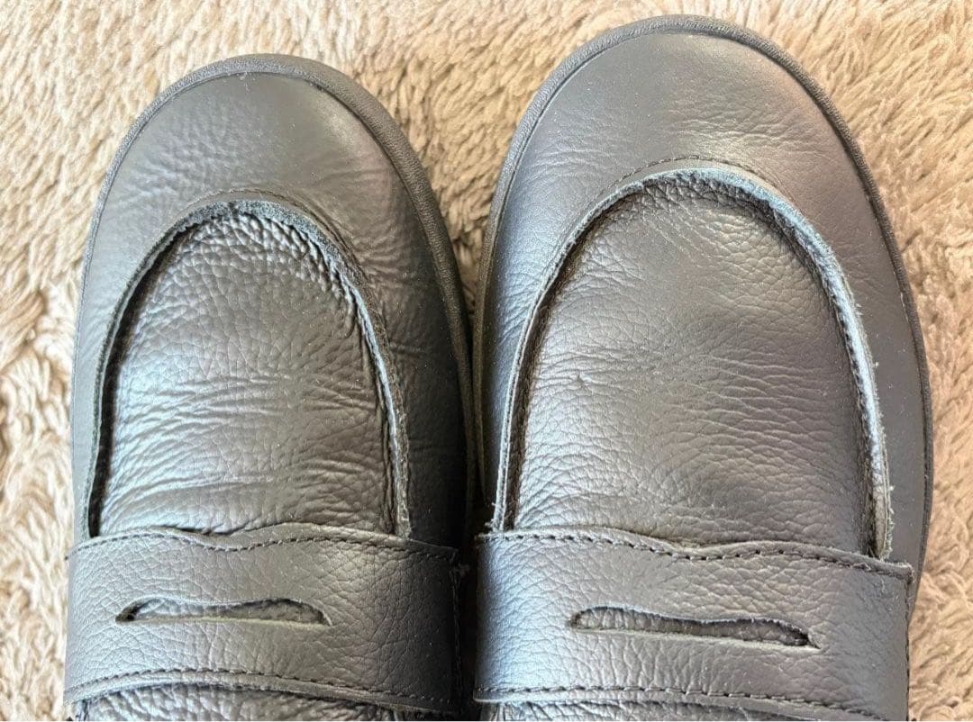 靴 VANS Skate Loafer Black Leather 25.5