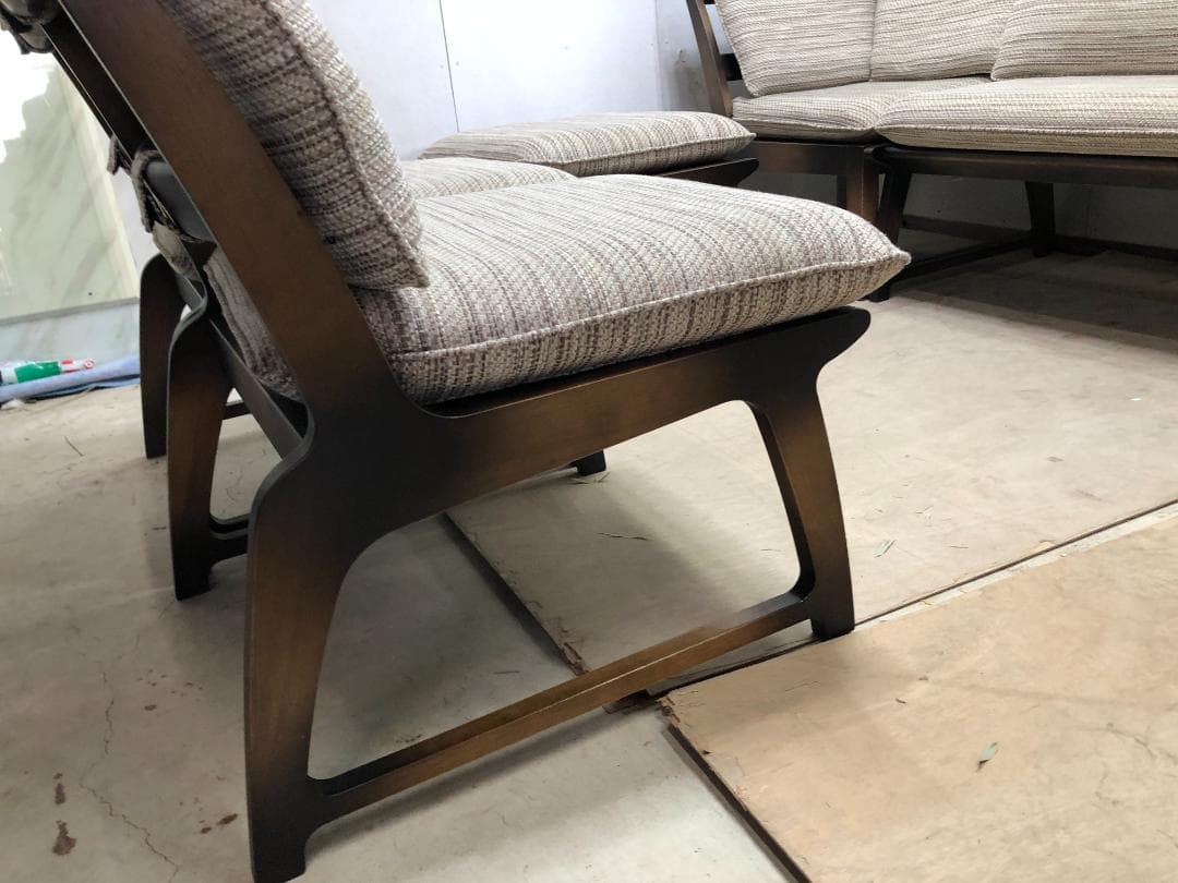 ナフコ　ホノカ　リビングダイニング　6点セット　ブラウン　250325-1