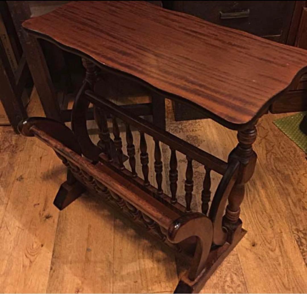 イタリア製 ヴィンテージ サイドテーブル・マガジンラック