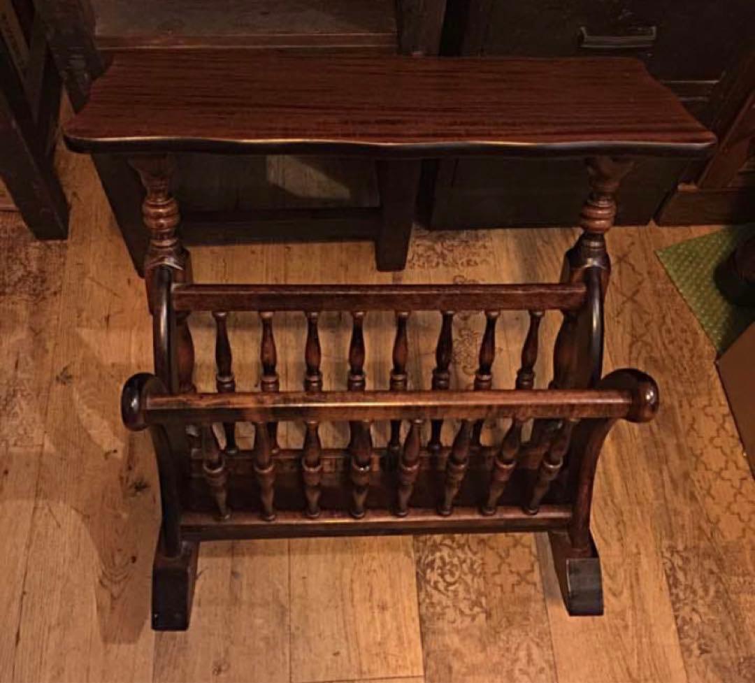 イタリア製 ヴィンテージ サイドテーブル・マガジンラック