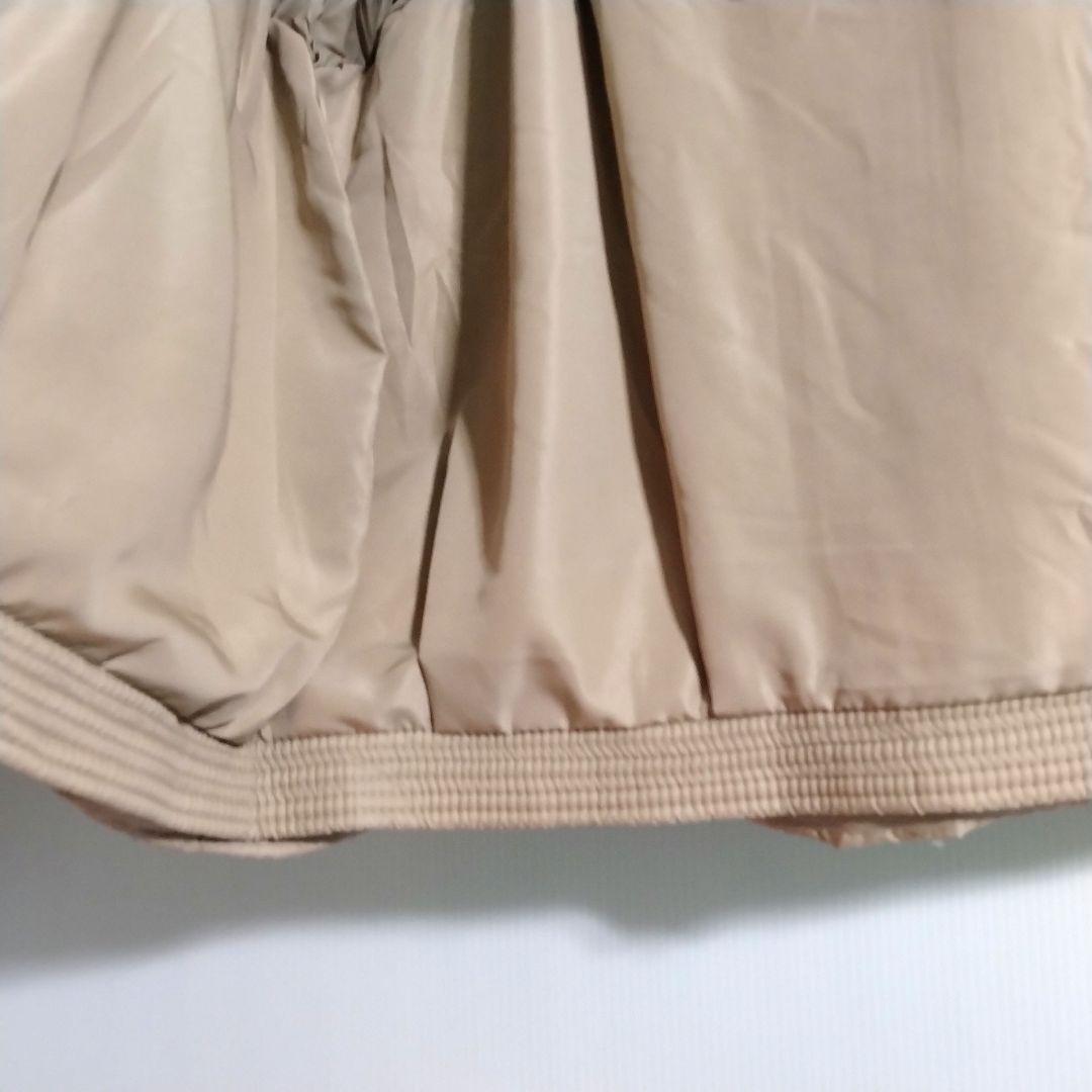 ニットドッキングダウンベスト フード ダウンベスト ベージュ フード付き