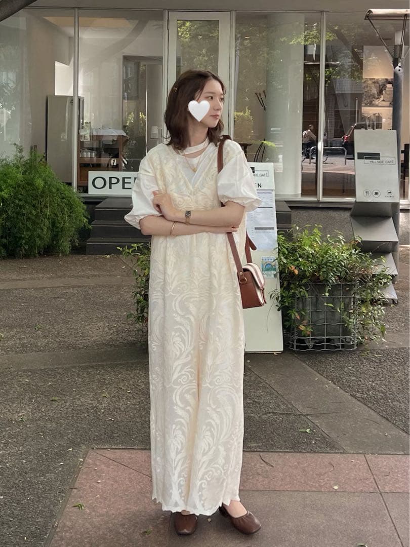 2601020 Ameri CHLOE V NECK ROMPERS 白 S