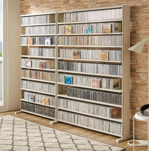 ディノス 家具 収納 本棚 ラック シェルフ スタンド式 CD用 幅120cm