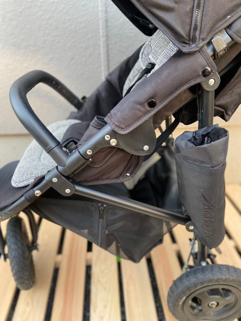 【美品】エアバギー　ココプレミア　フロムバース　アースブラック　レインカバー付