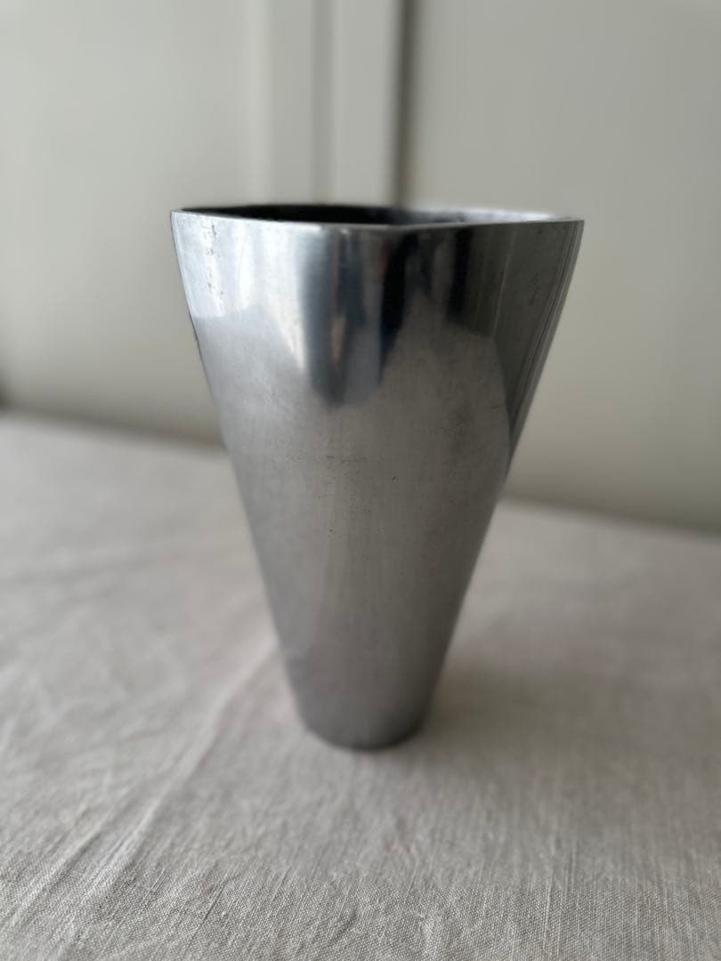 vintage l フラワーベース 錫 エタン ヴィンテージ M