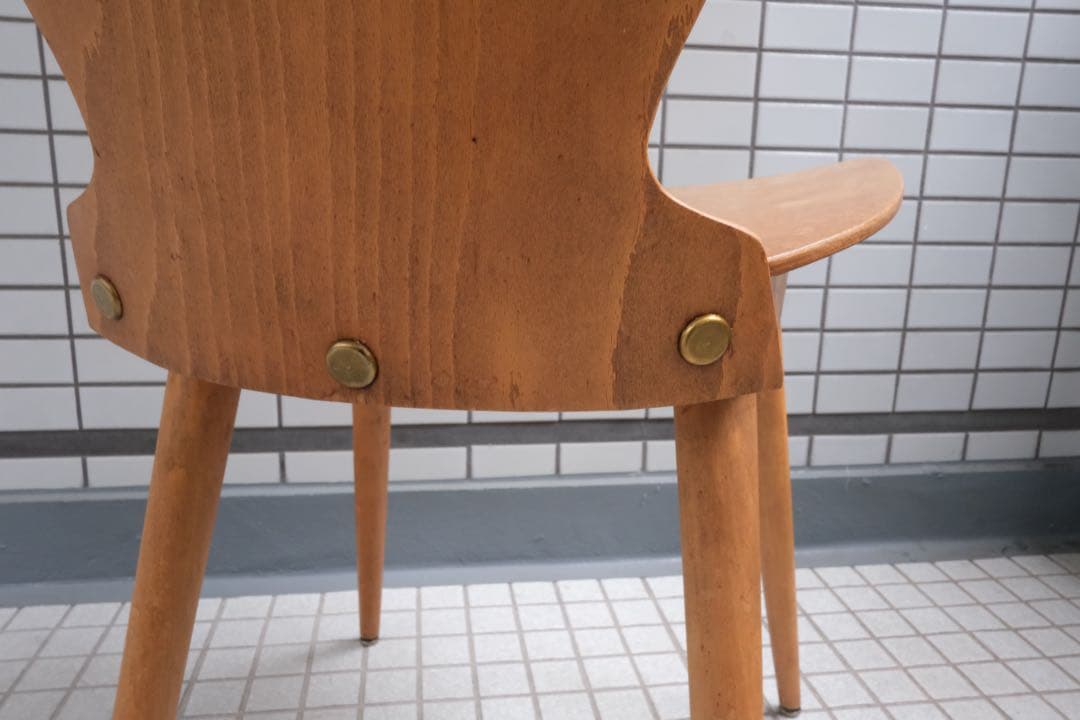 フランスアンティーク　BAUMANN　レストラン　ウッドチェア