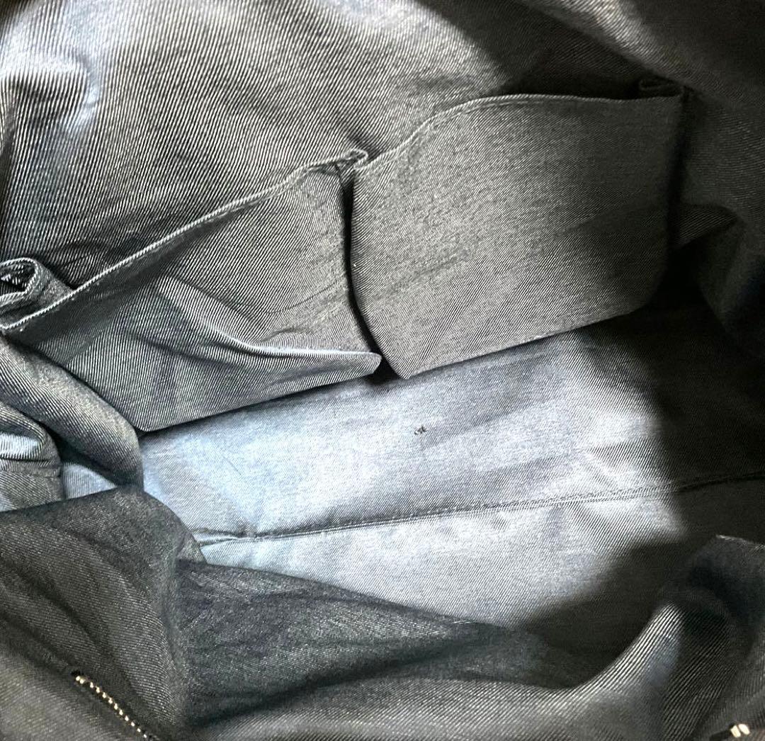 ♯318 DIESEL ディーゼル ボストンバッグハンドバッグデニム生地 レザー