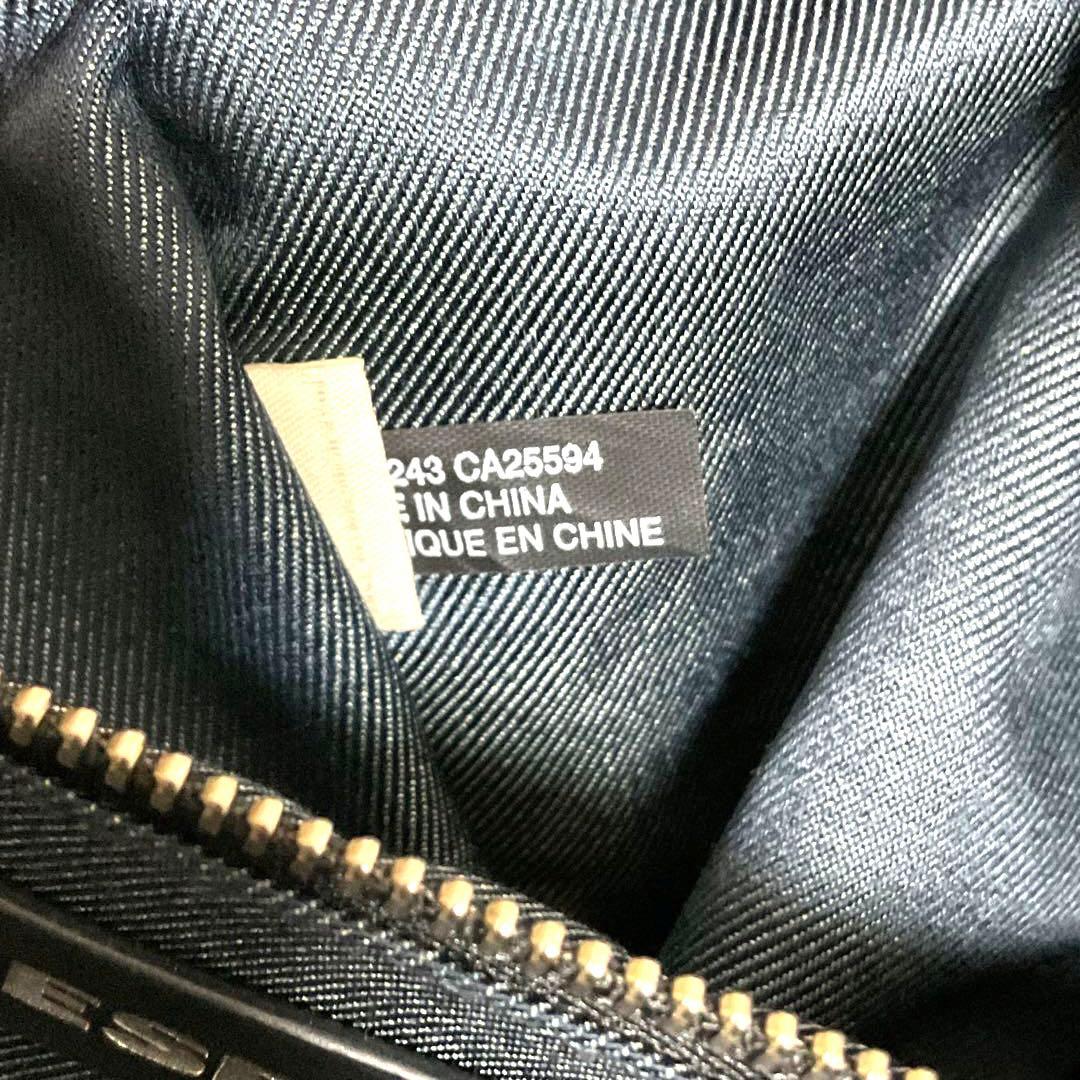 ♯318 DIESEL ディーゼル ボストンバッグハンドバッグデニム生地 レザー