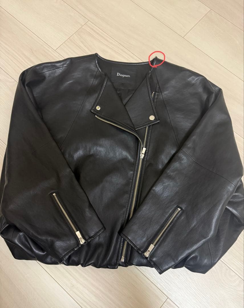 Dgouper 黒 ライダースジャケット