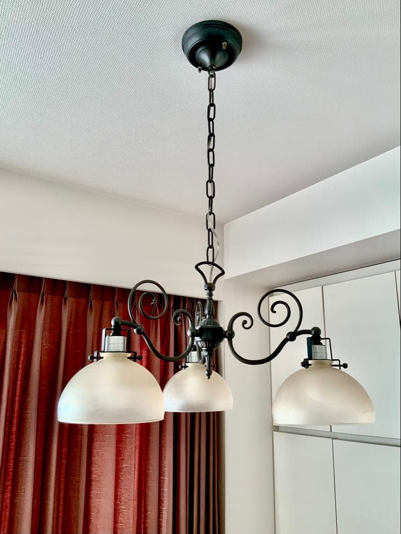 IDC大塚家具 アール・ヌーヴォー風シャンデリア 3灯 イタリア製