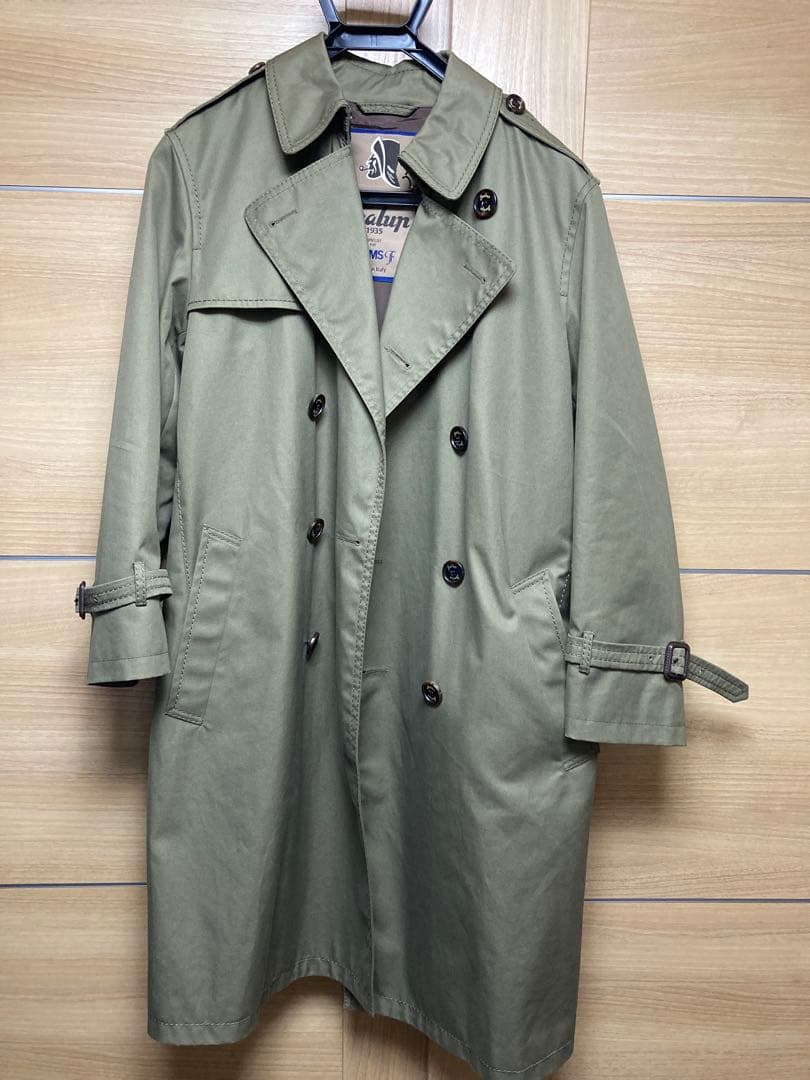 【超美品】Sealup ダブルブレスト トレンチコート オリーブグリーン