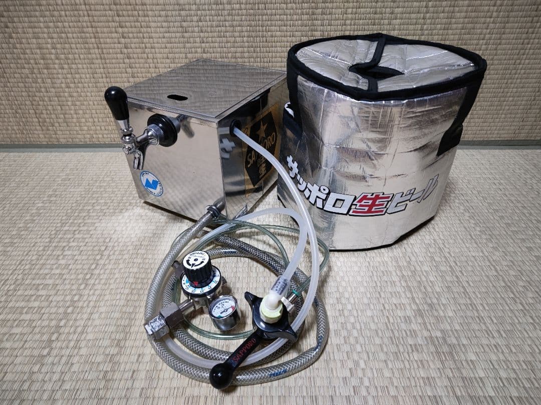 ■中古品 ■ニットク　氷冷式ビールサーバー　HS-1S ■生樽保冷カバー付き