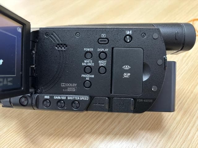 【動作確認済】SONY FDR-AX100 4K Handycam ビデオカメラ