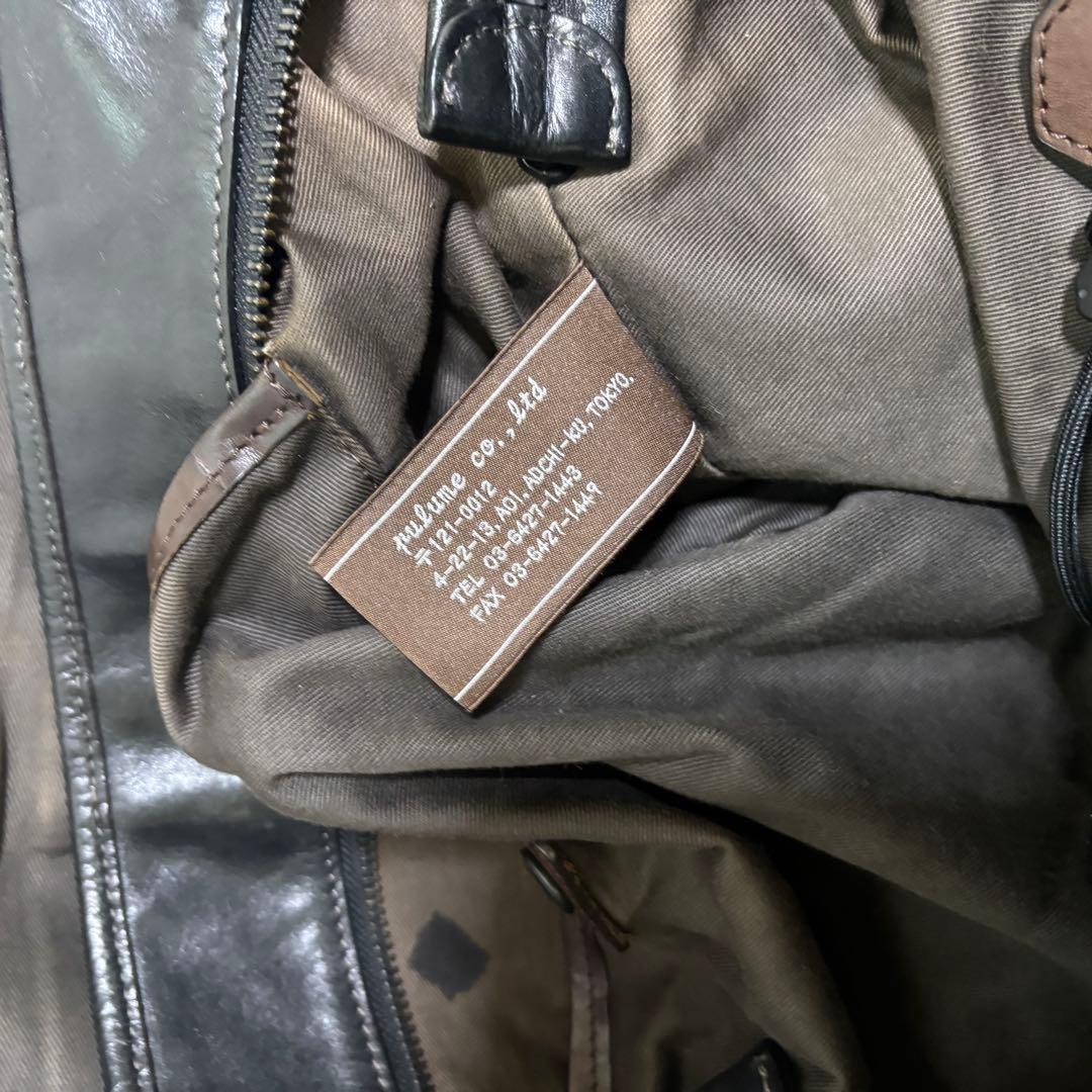 【希少】アニアリ　トートバッグ　ビジネスバッグ　レザー　ブラック　大容量